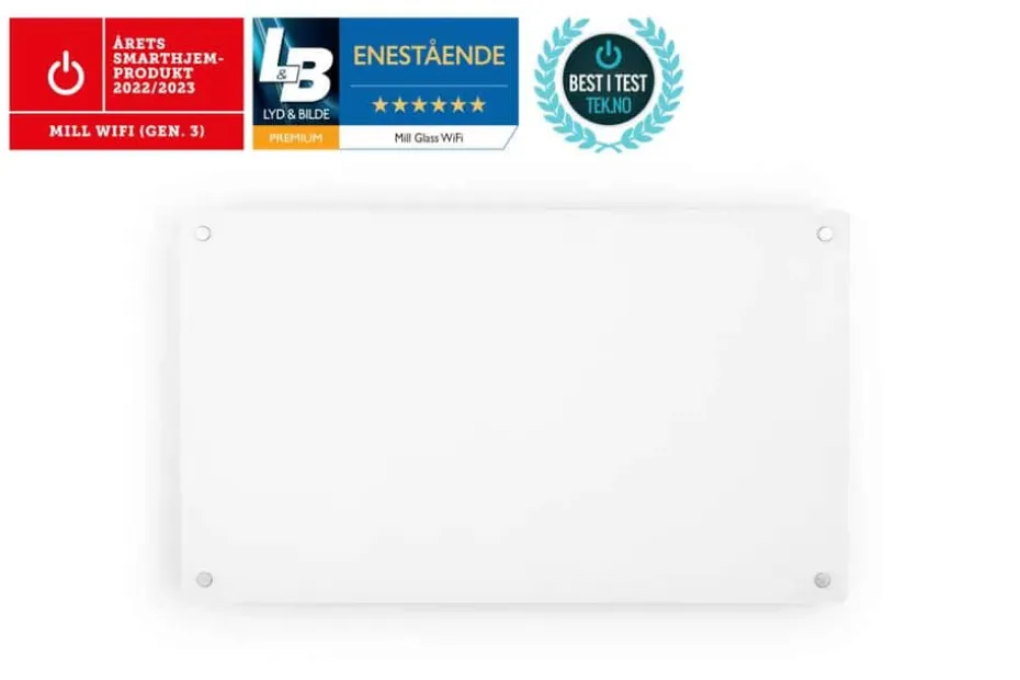 Mill Glass WiFi Gen 3 600W panelovn