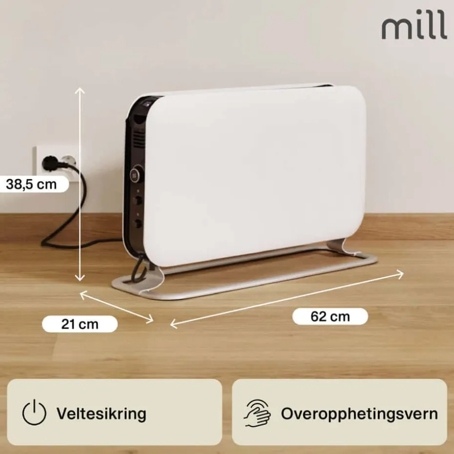 Mill Instant Led 2000W gulvovn