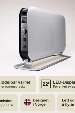 Mill Instant Led 2000W gulvovn