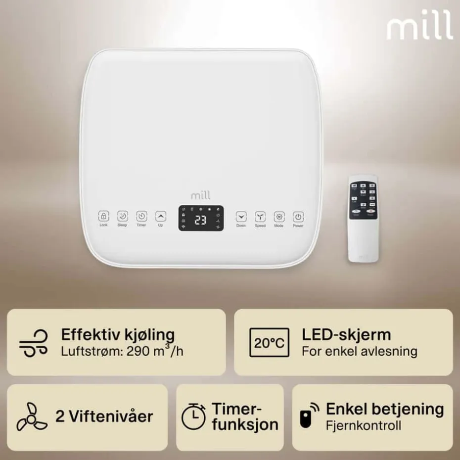 Mill MPAC5000 flyttbart klimaanlegg