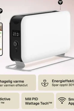 Mill Convection Max Wifi 1500W hvit gulvovn