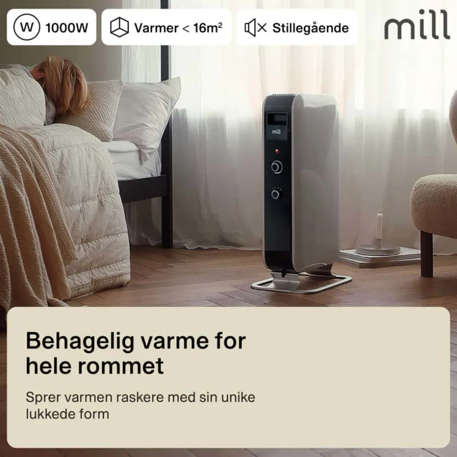 Mill Gentle Air Mec 1000W oljeovn