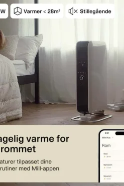 Mill Gentle AirWiFi 2000W oljefylt radiator