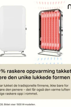 Mill Gentle AirWiFi 2000W oljefylt radiator
