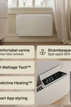 Mill Glass Gen 4 Smart WiFi 600W panelovn