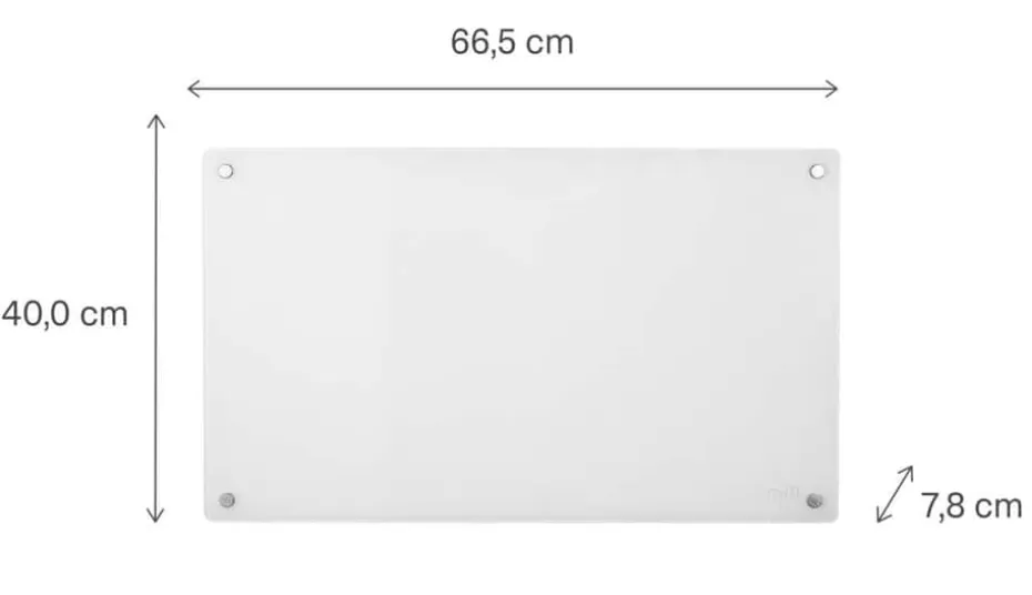 Mill Glass Gen 4 Smart WiFi 600W panelovn