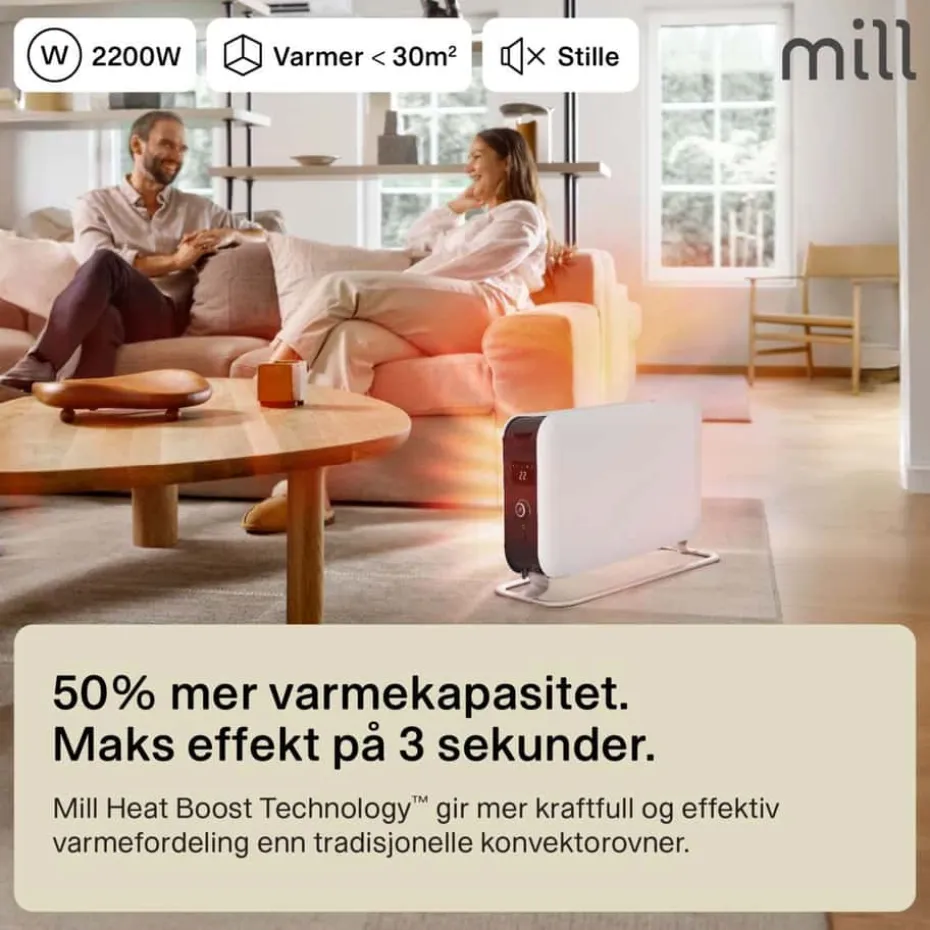 Mill Instant Max gulvovn LED