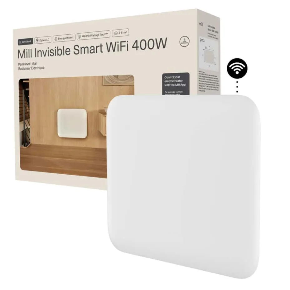 Mill Invisible Smart WiFi Gen 4 400W panelovn