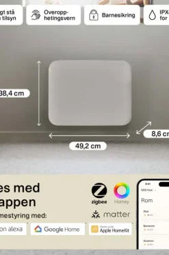 Mill Invisible Smart WiFi Gen 4 400W panelovn