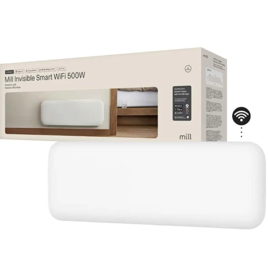 Mill Invisible Smart WiFi 500W Gen. 4 panelovn