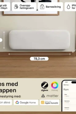 Mill Invisible Smart WiFi 500W Gen. 4 panelovn