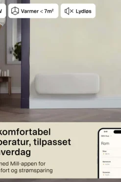 Mill Invisible Smart WiFi 500W Gen. 4 panelovn