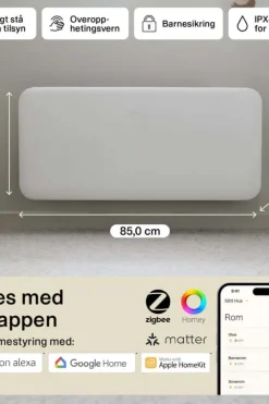 Mill Invisible Smart WiFi 900W Gen. 4 panelovn