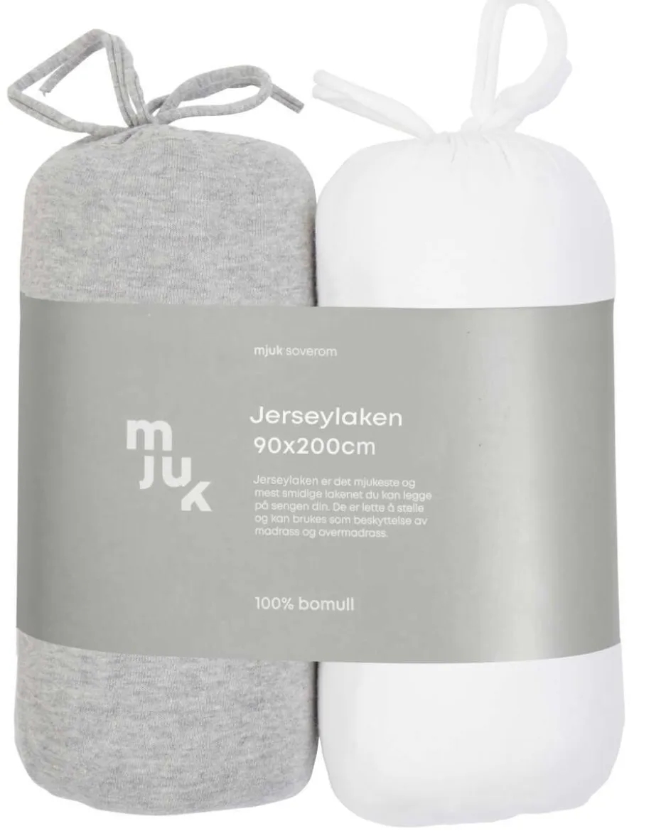 Mjuk formsydd jersylaken 2pk.