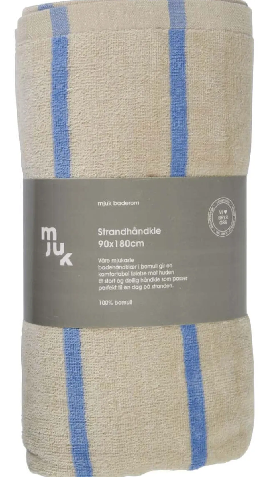 Mjuk strandhåndkle