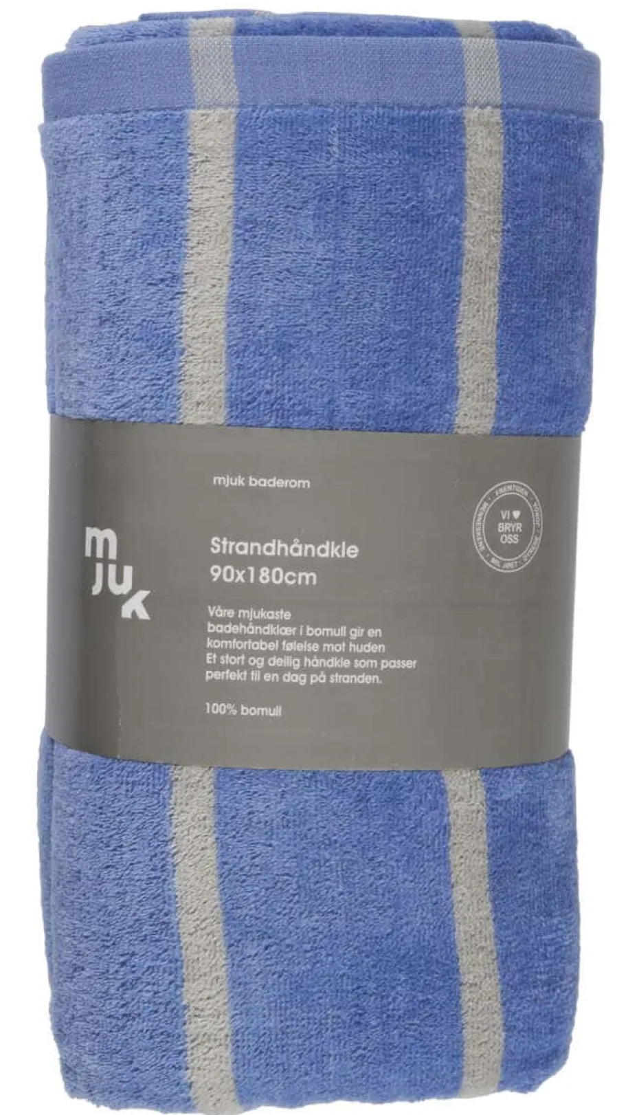 Mjuk strandhåndkle
