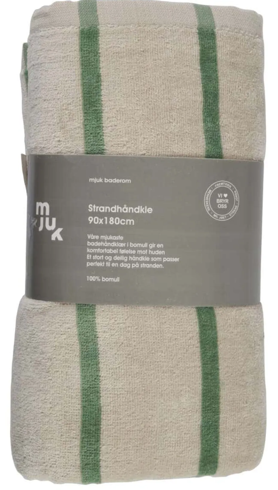 Mjuk strandhåndkle