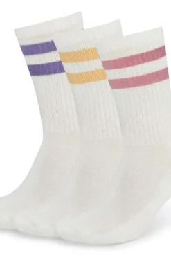 Mjuk tennissokker unisex 3-pk