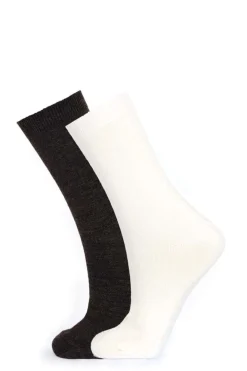 Mjuk ullsokker 2-pk unisex