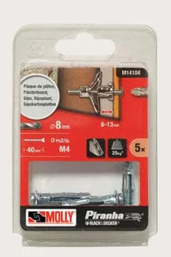 Molly M4 A5 M14104 gipsplugg Ø8 x 40 mm
