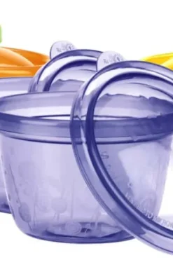 Nûby™ Snack kopp med lokk 6 pk