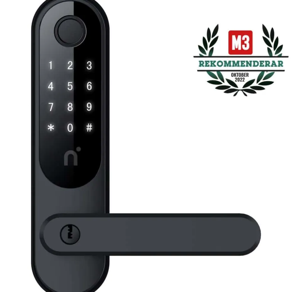 Nimly Touch Pro kode og fingeravtrykkslås