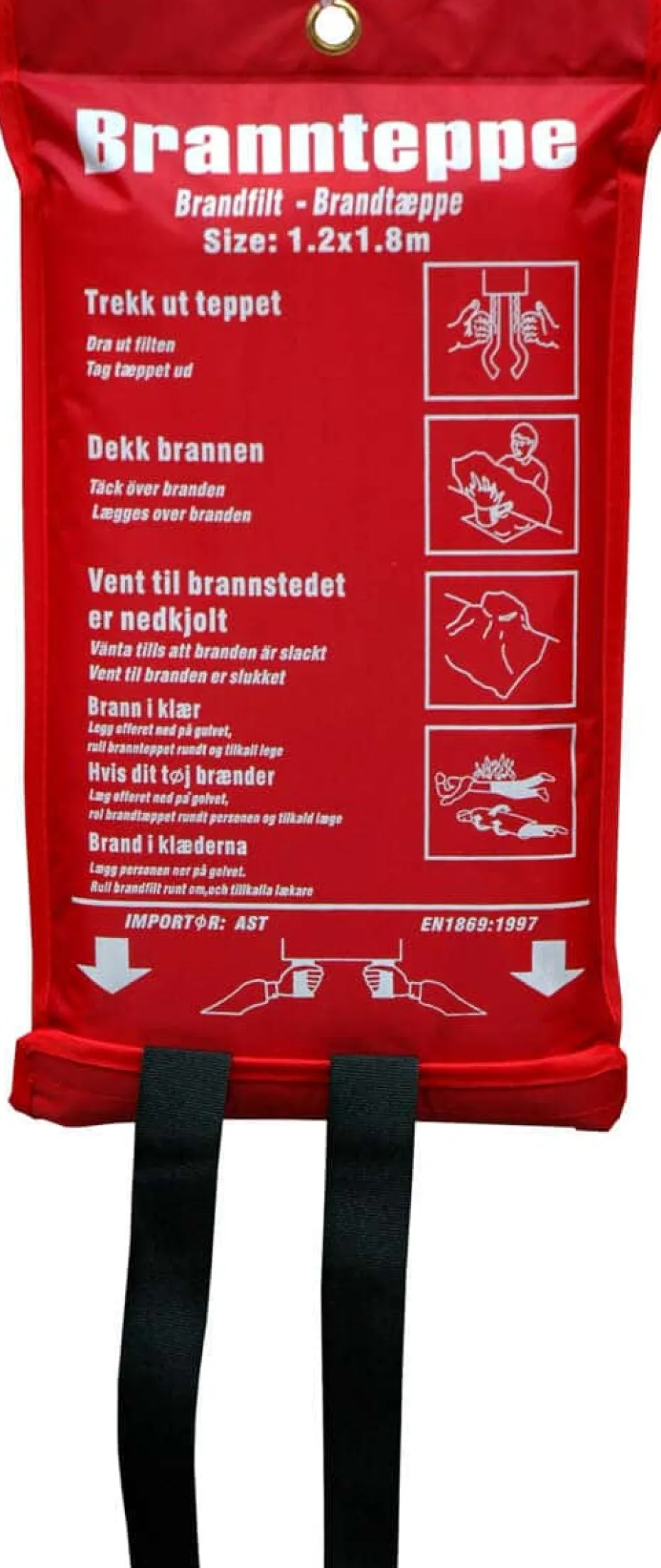 No-flame brannteppe 1,8 x 1,2 m
