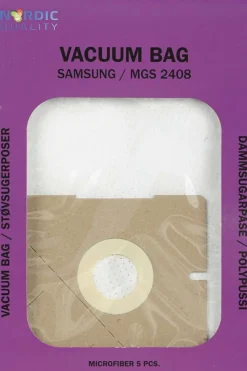 Nordic Quality Vac MGS 2408 Støvsugerposer, 5 stk.
