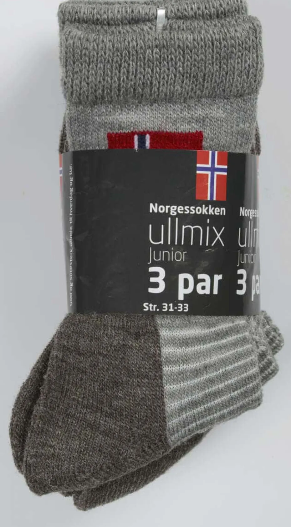 Norgessokken ullsokker 3-pk barn