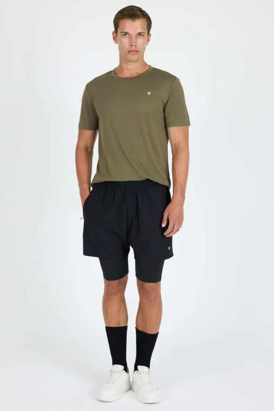 Northpeak Martin 3 2-i-1 treningsshorts herre