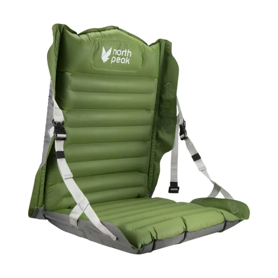 Northpeak oppblåsbart sitteunderlag m/rygg