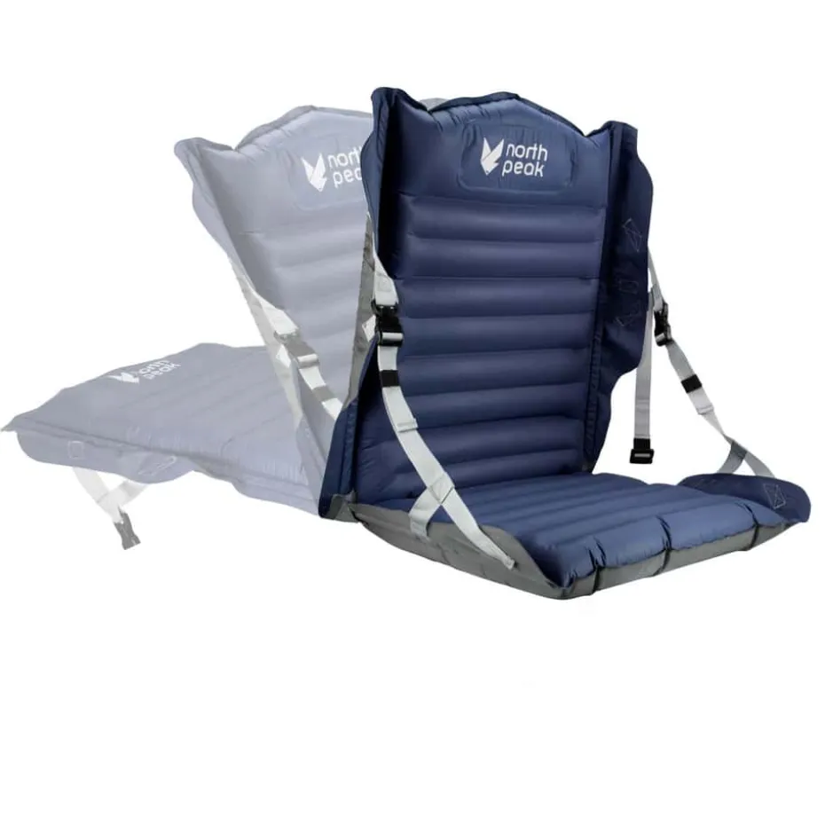 Northpeak oppblåsbart sitteunderlag m/rygg