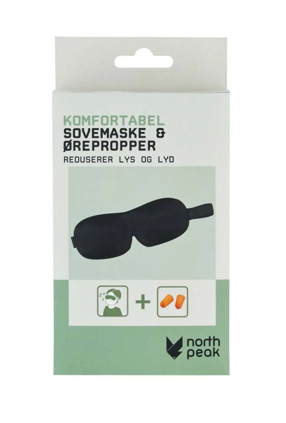 Northpeak sett med sovemaske og ørepropper