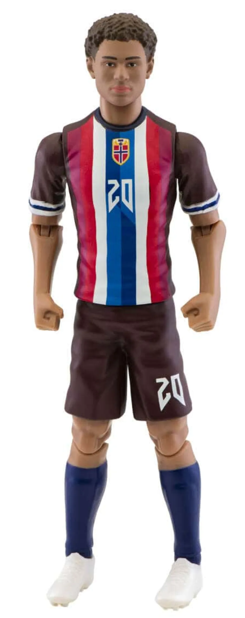 Nusa figur i det norske fotballandslagets drakt.