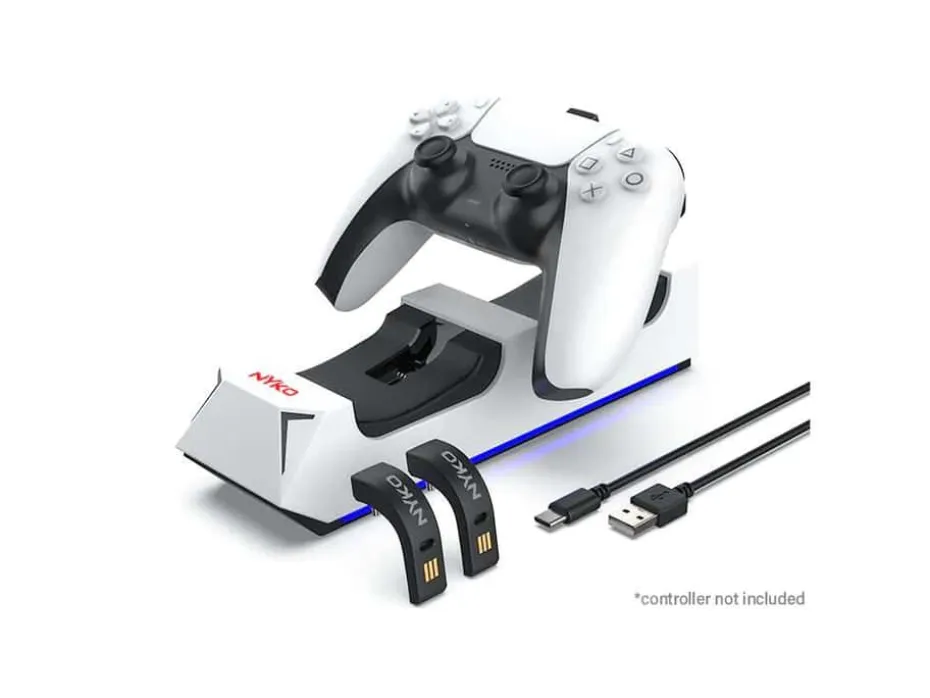 Nyko dobbel ladestasjon for PS5 DualSense™-kontrollere