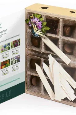 Odle dyrkesett med bie tiltrekkende blomster