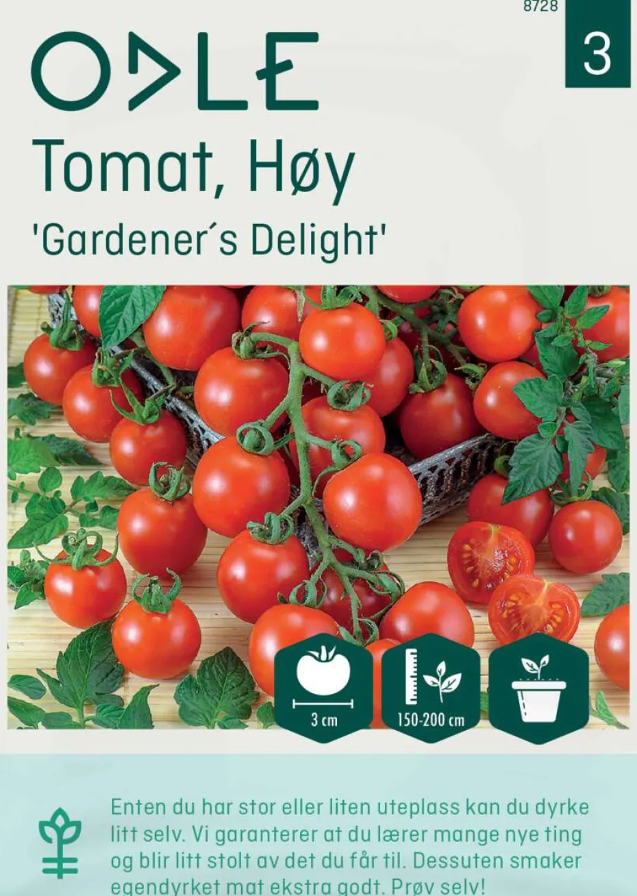 Odle 'Gardener´s Delight' høy cherrytomat frø