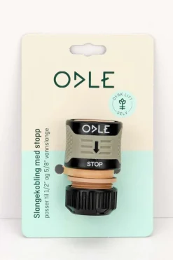 Odle slangekobling m/stop 1/2"- 5/8"