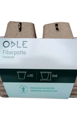 Odle fiberpotter firkantet 20-pk