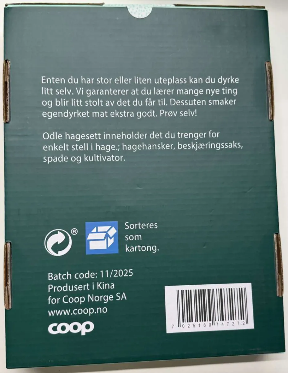 Odle Sitron hageredskap 4-deler
