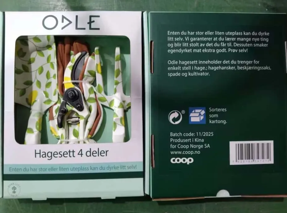 Odle Sitron hageredskap 4-deler