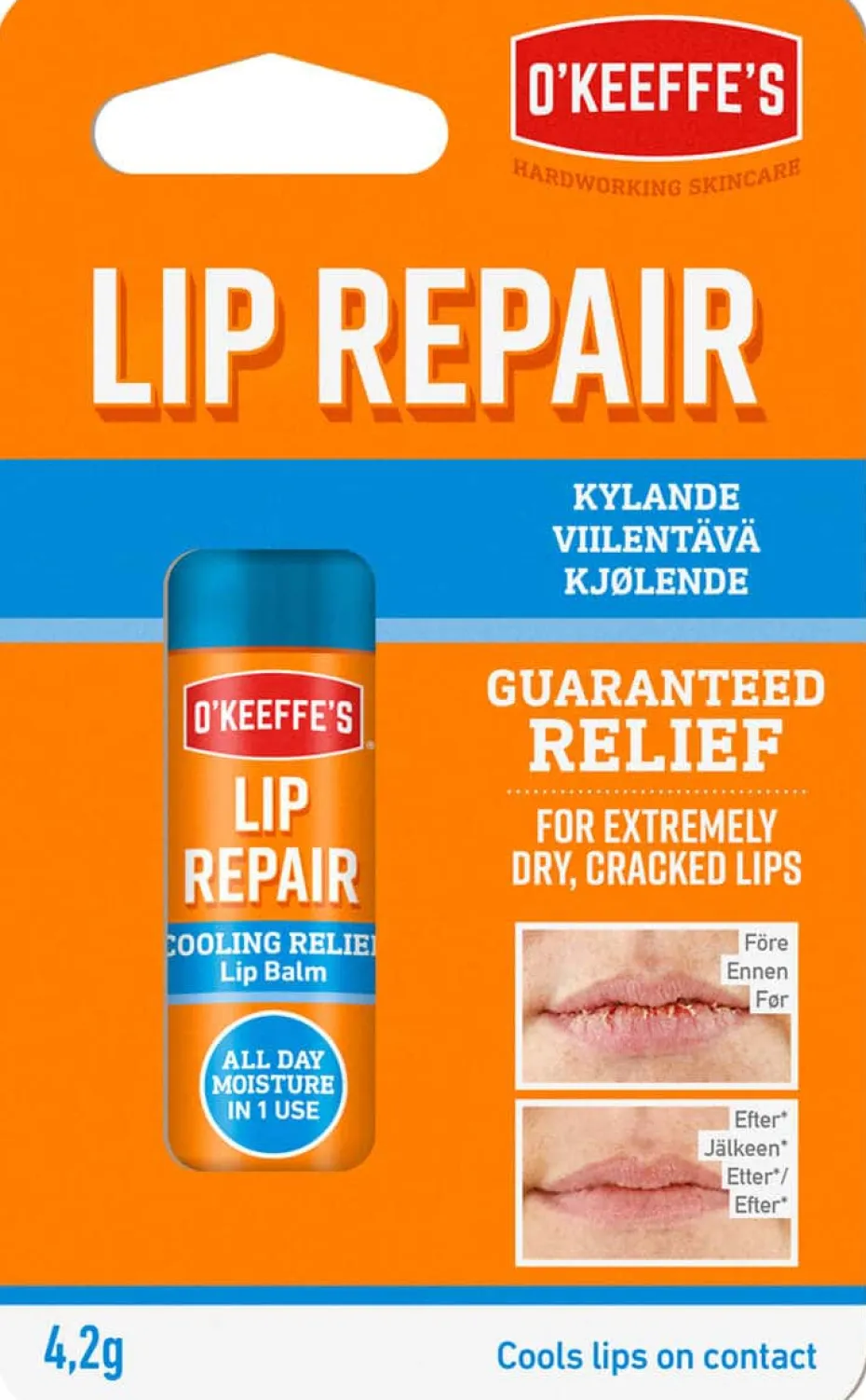 O'Keeffe's Cooling Relief leppepomade