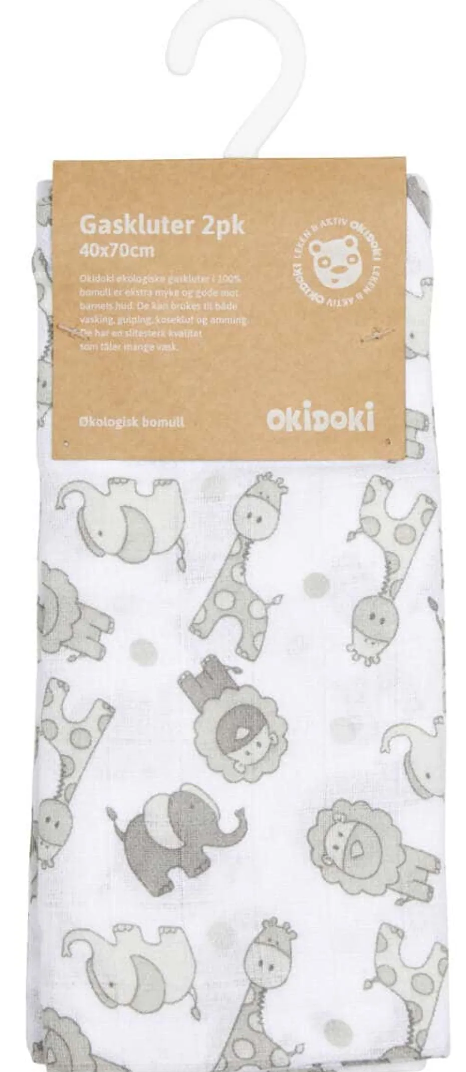 Okidoki gasklut 2pk