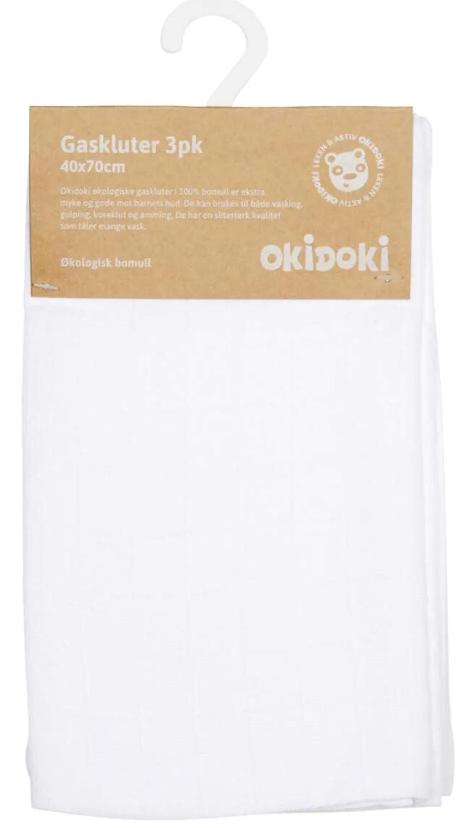 Okidoki gasklut 3pk