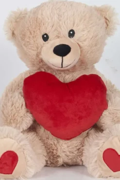 OKIDOKI kosebamse med hjerte 30 cm