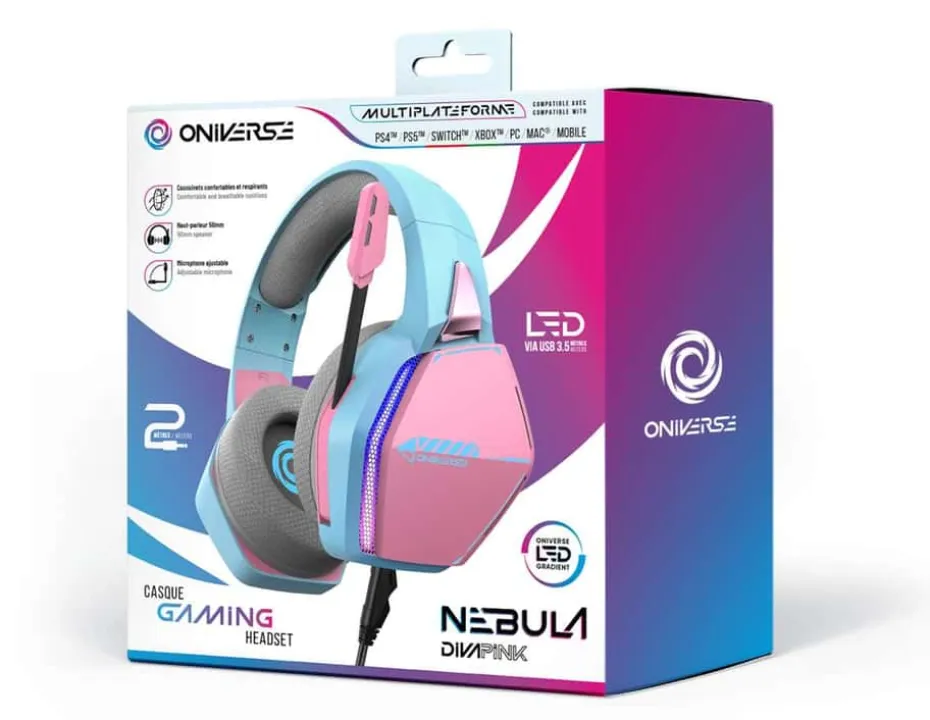 ONIVERSE Gaming Headset Nebula Diva Pink (Multiplattform)
