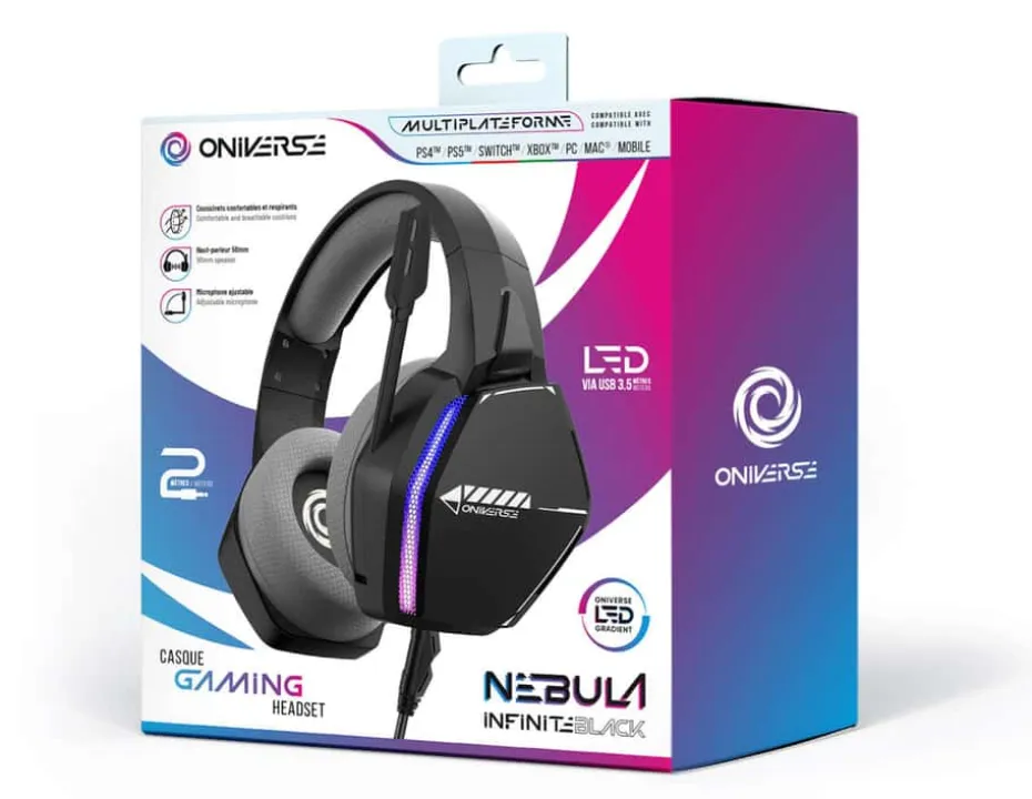 ONIVERSE Gaming Headset Nebula Infinite Black (Multiplattform)