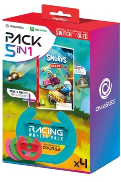 ONIVERSE Smurfs Kart racinghjul 4-pakning til Nintendo Switch (inkl. spill)