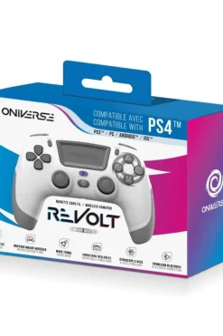 ONIVERSE Trådløs Revolt Bluetooth-kontroller Moon White (PS4 - PC - Mobil)