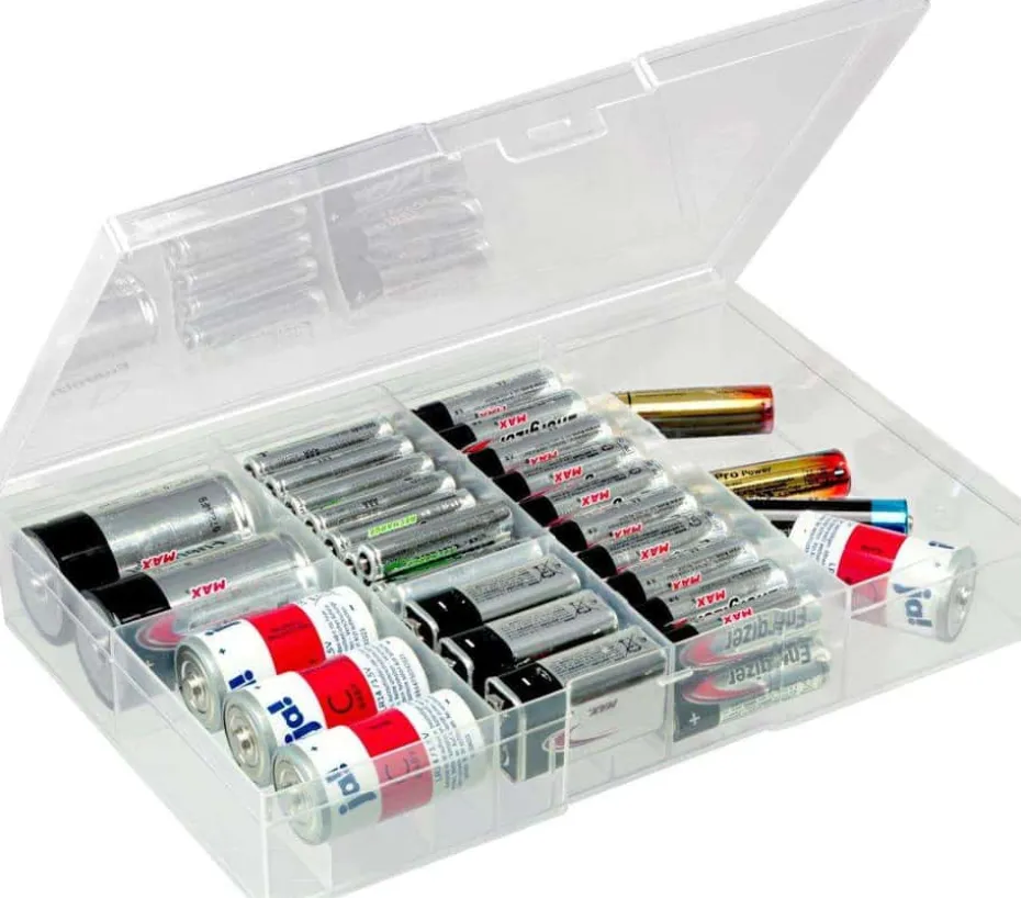 Oppbevaringsboks for batterier